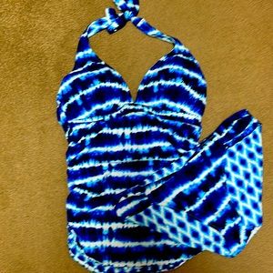Tommy Bahama reversible tankini size medium